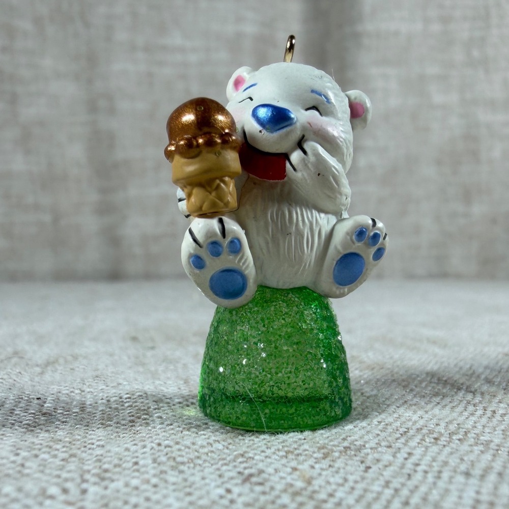 Hallmark Keepsake A Beary Cool Treat Polar Bear Mini Ornament